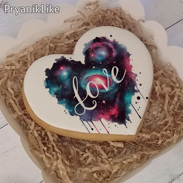 Пряник сердце (10-10 см.)